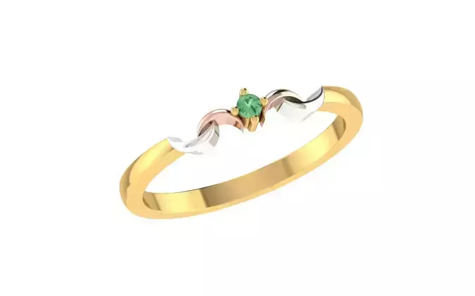 Minimalist Thin Light wt women ring 3dm stl render details 3D print model