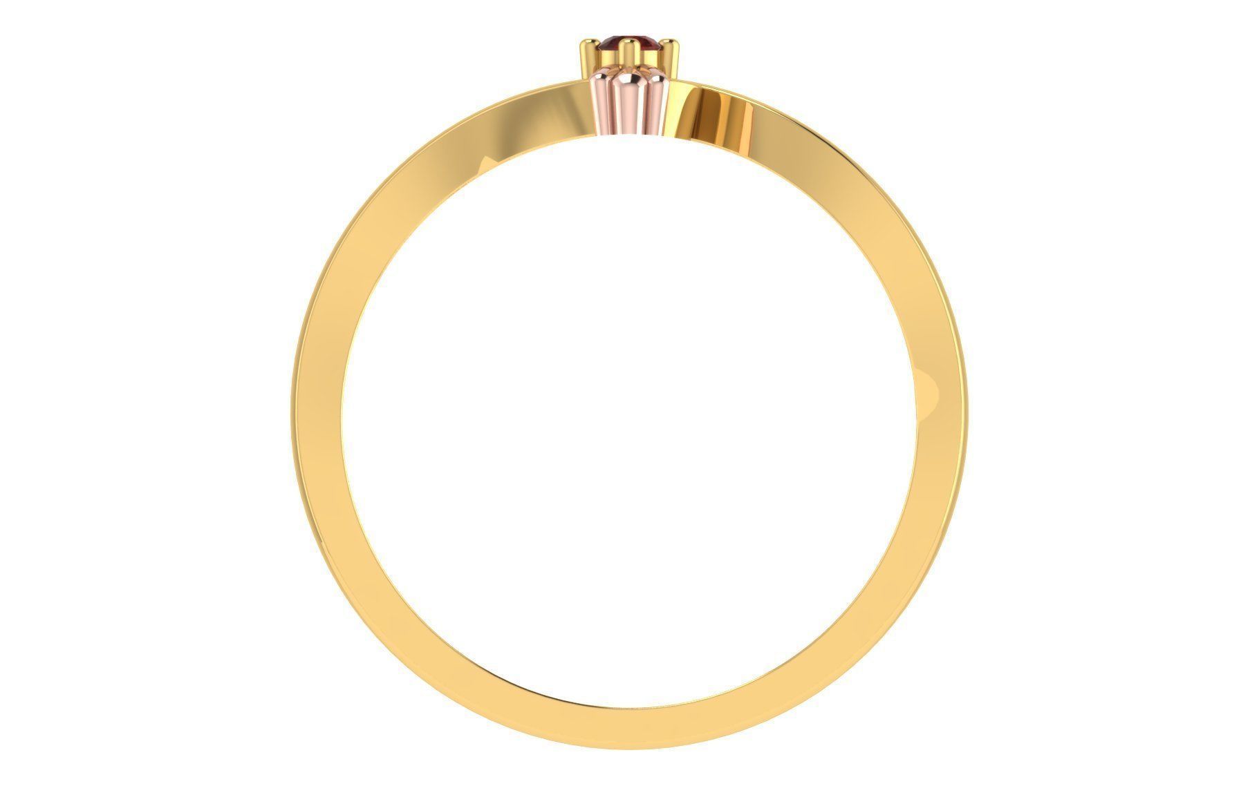 Minimalist Thin Light wt women ring 3dm stl render details 3D print model_2