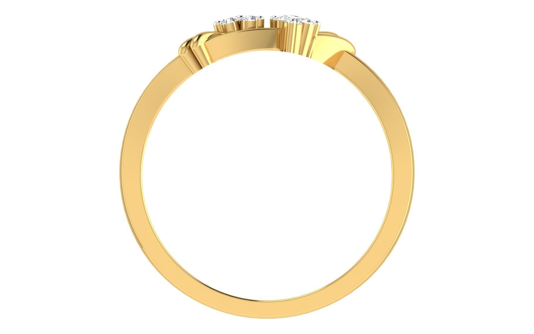 Minimalist Thin Light wt women ring 3dm stl render details 3D print model_4