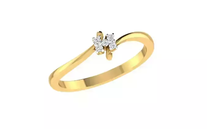 Minimalist Thin Light wt women ring 3dm stl render details 3D print model