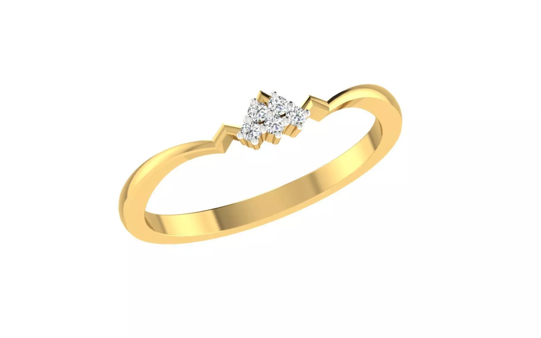 Minimalist Thin Light wt women ring 3dm stl render details 3D print model_0