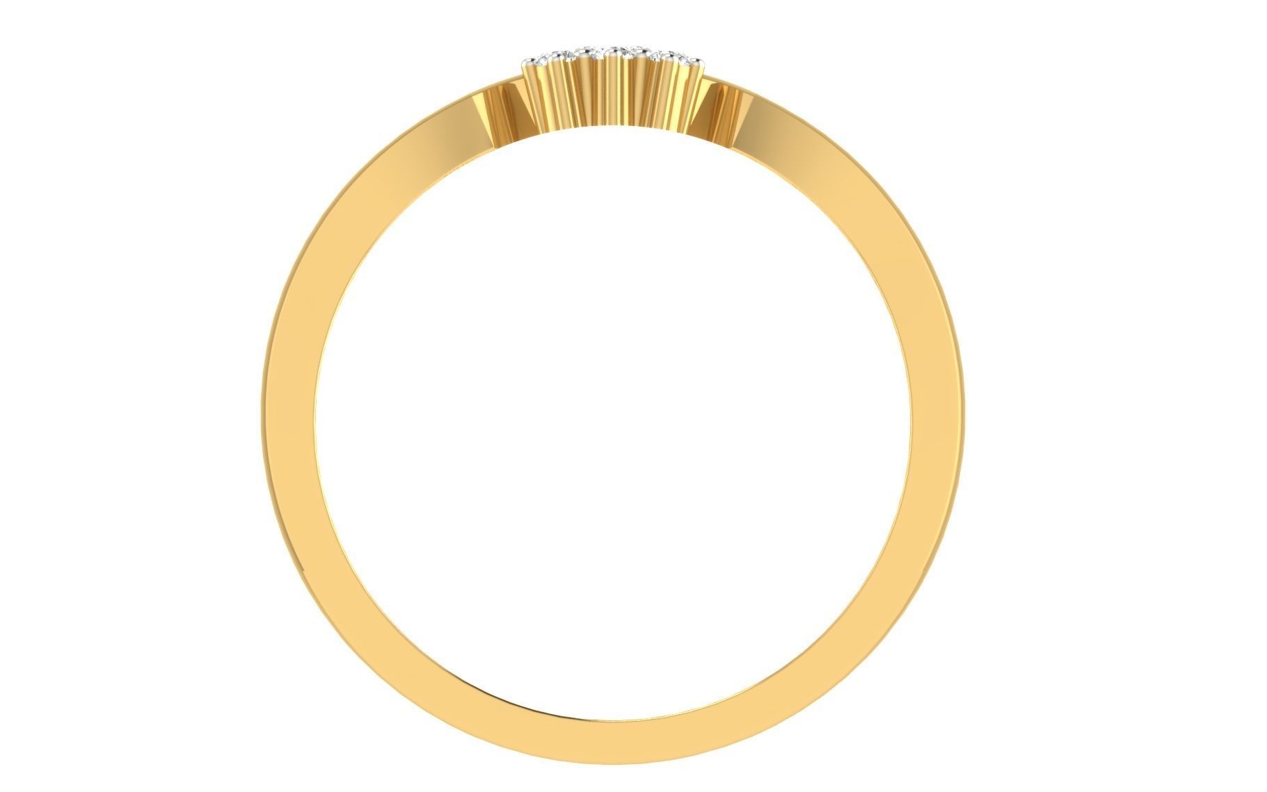 Minimalist Thin Light wt women ring 3dm stl render details 3D print model_4