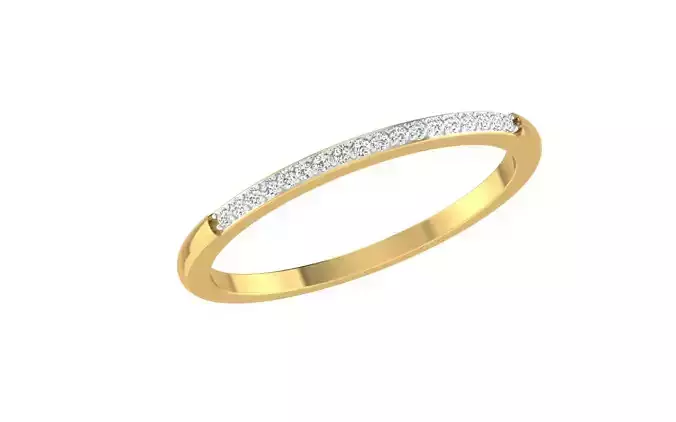 Minimalist Thin Light wt women ring 3dm stl render details 3D print model