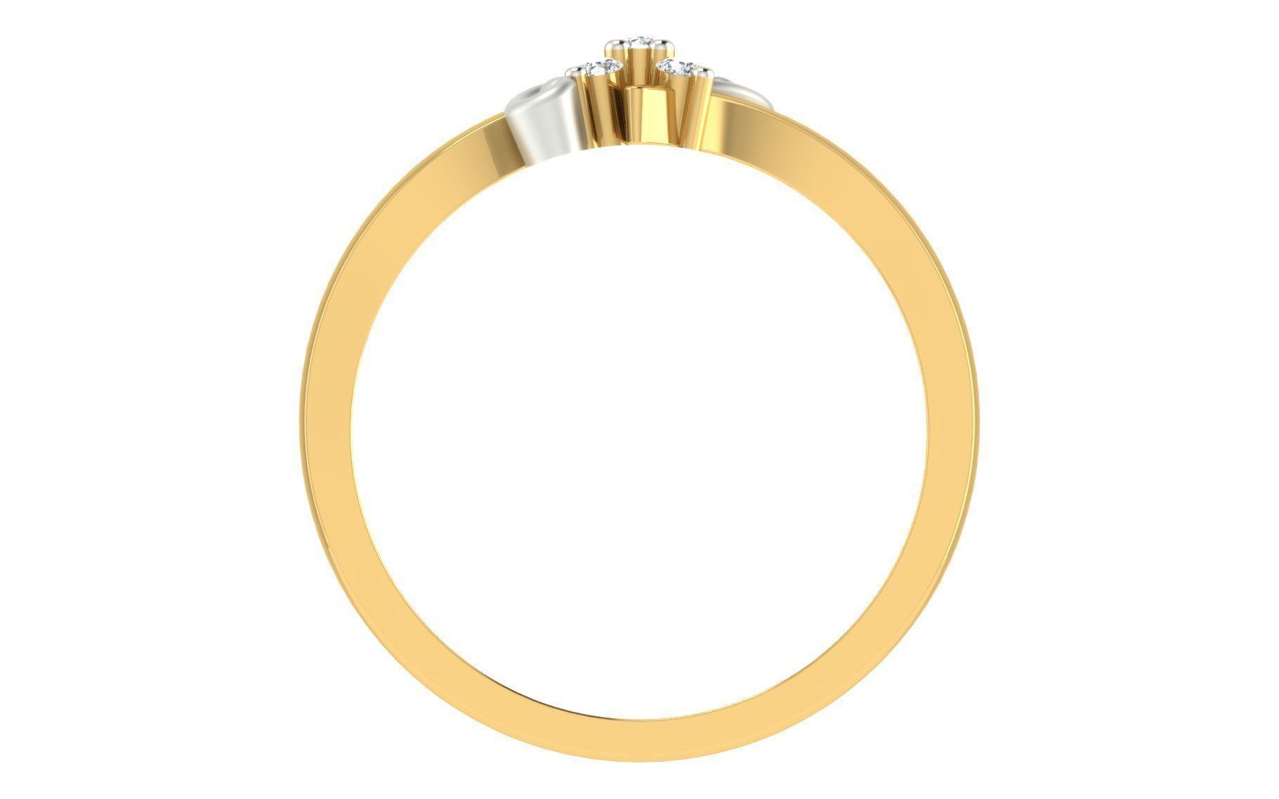 Minimalist Thin Light wt women ring 3dm stl render details 3D print model_2