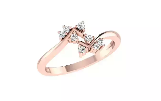 Minimalist Thin Light wt women ring 3dm stl render details 3D print model