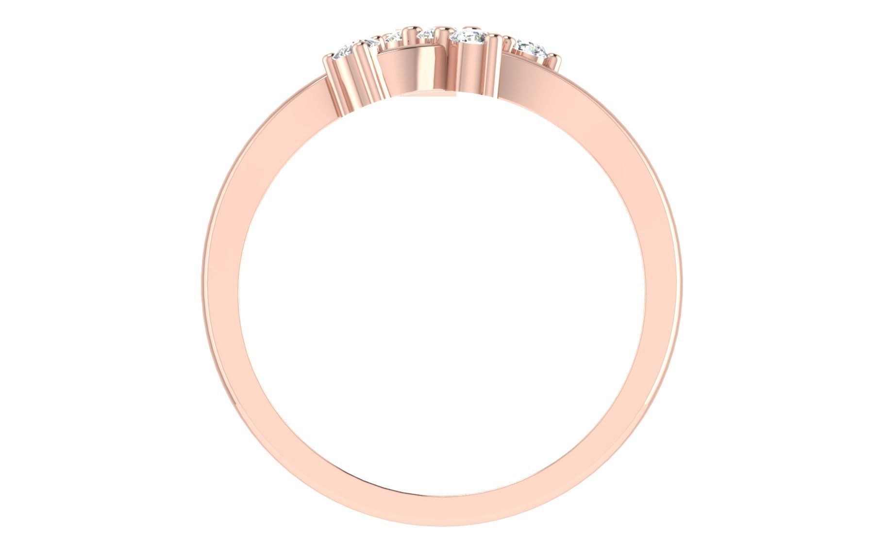 Minimalist Thin Light wt women ring 3dm stl render details 3D print model_4