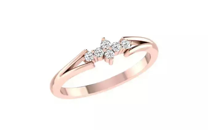 Minimalist Thin Light wt women ring 3dm stl render details 3D print model