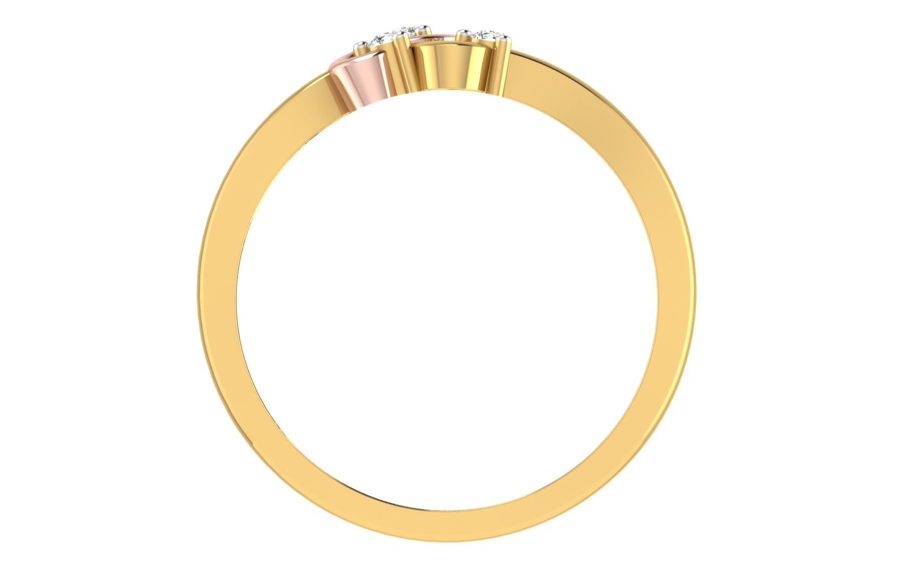 Minimalist Thin Light wt women ring 3dm stl render details 3D print model_4