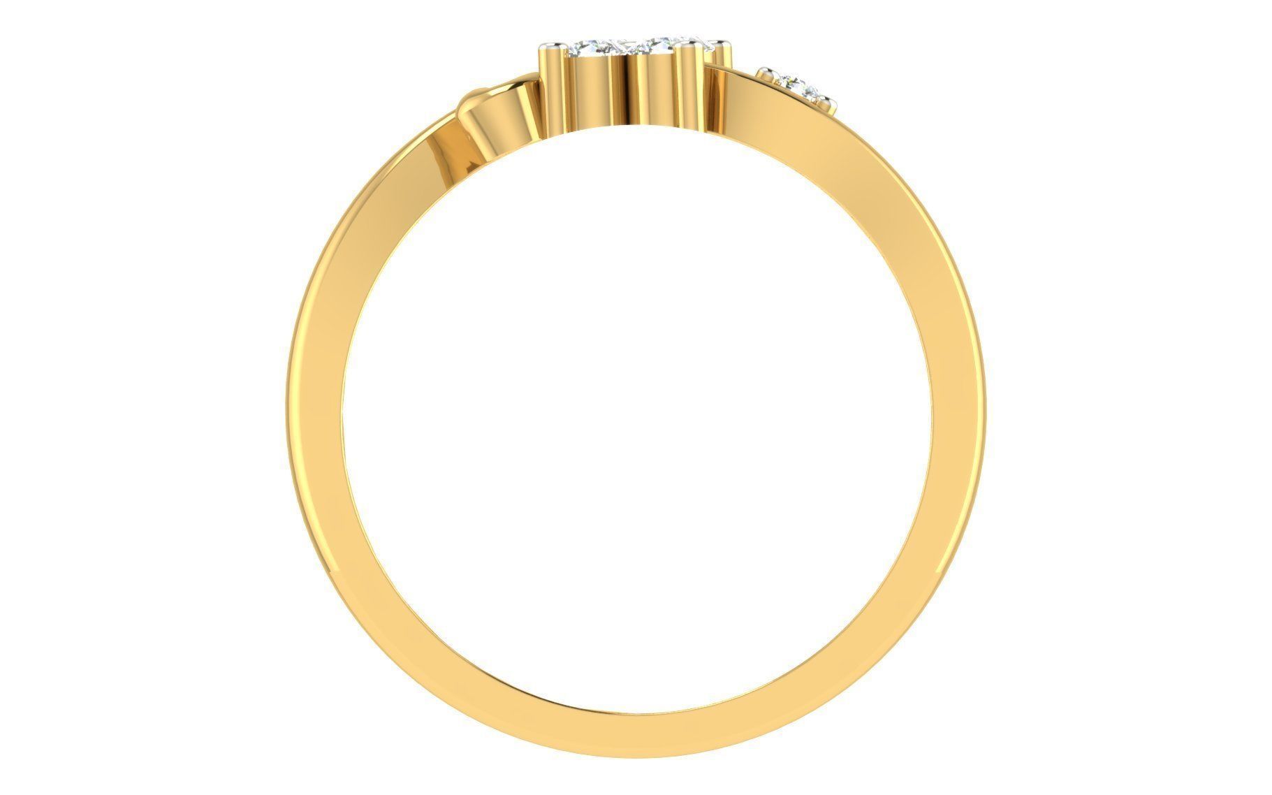 Minimalist Thin Light wt women ring 3dm stl render details 3D print model_2