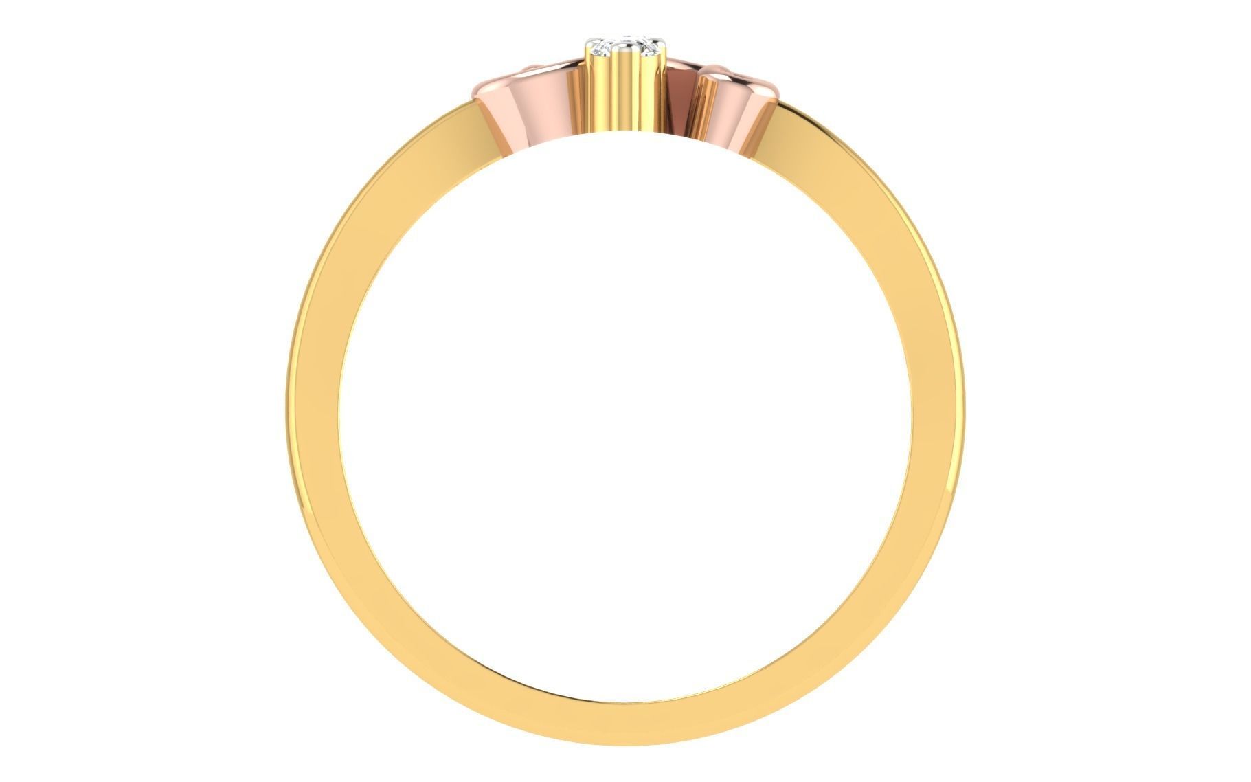 Minimalist Thin Light wt women ring 3dm stl render details 3D print model_4