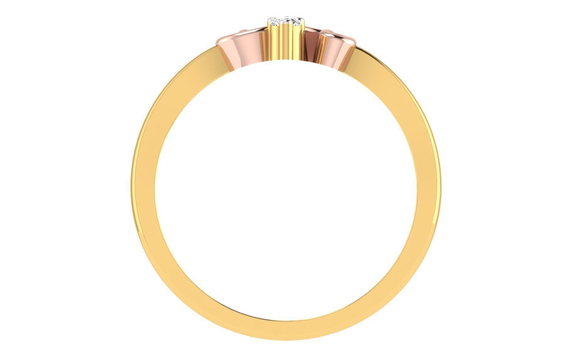 Minimalist Thin Light wt women ring 3dm stl render details 3D print model_2