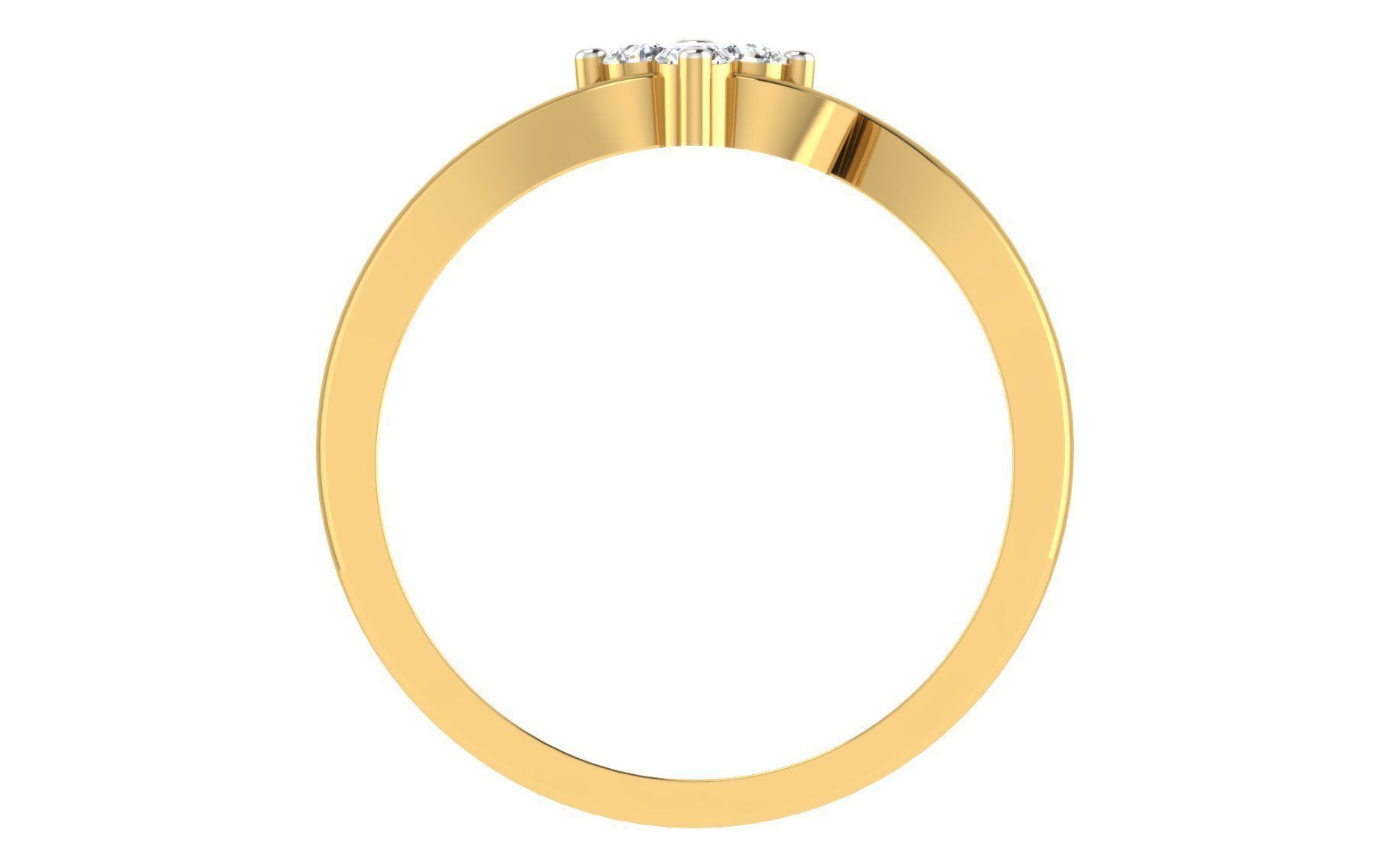 Minimalist Thin Light wt women ring 3dm stl render details 3D print model_2