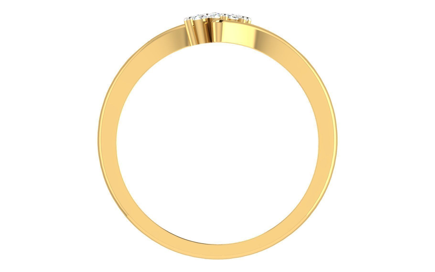 Minimalist Thin Light wt women ring 3dm stl render details 3D print model_2