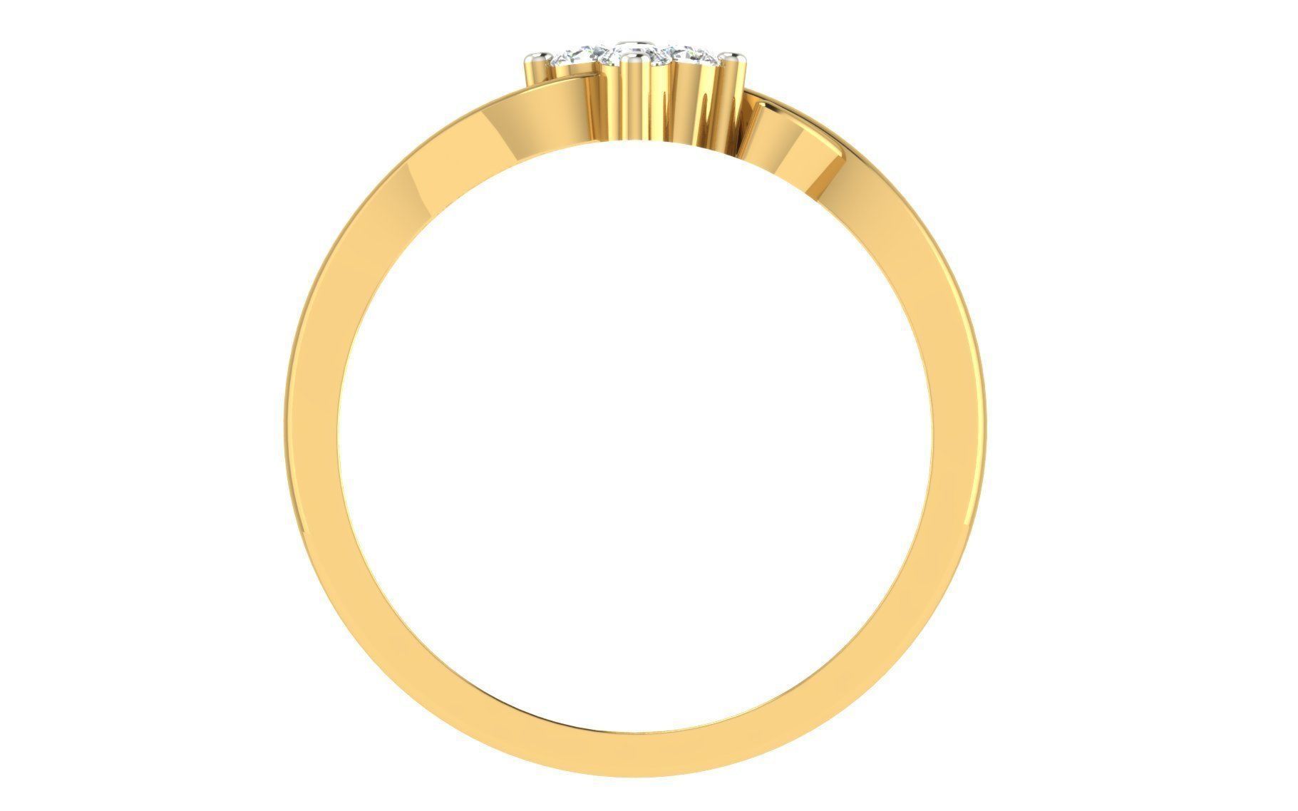 Minimalist Thin Light wt women ring 3dm stl render details 3D print model_2