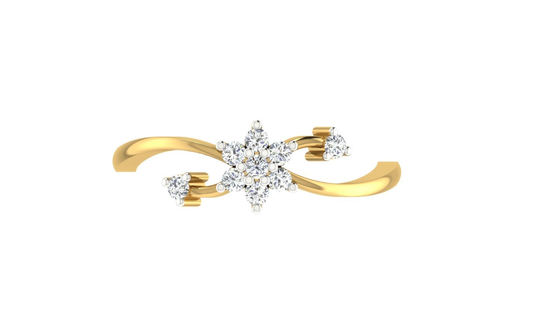 Minimalist Thin Light wt women ring 3dm stl render details 3D print model_8