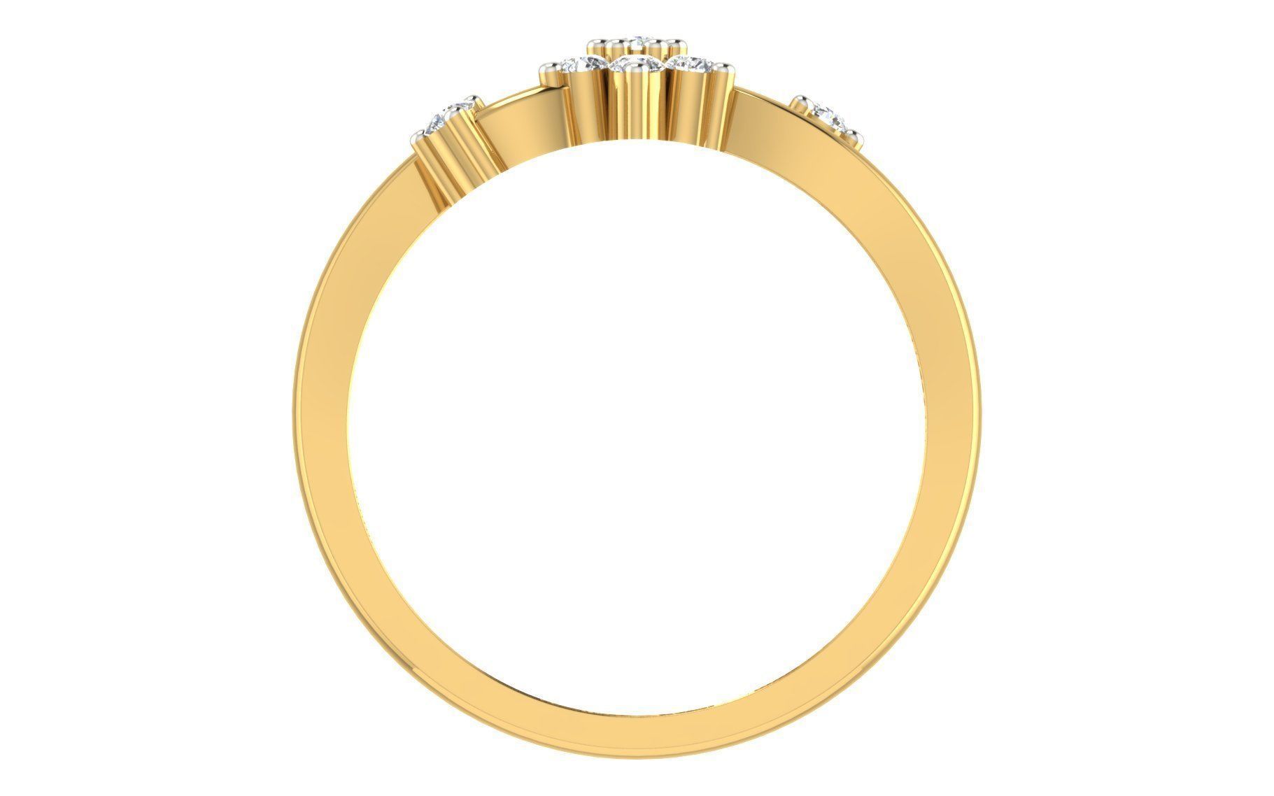 Minimalist Thin Light wt women ring 3dm stl render details 3D print model_2