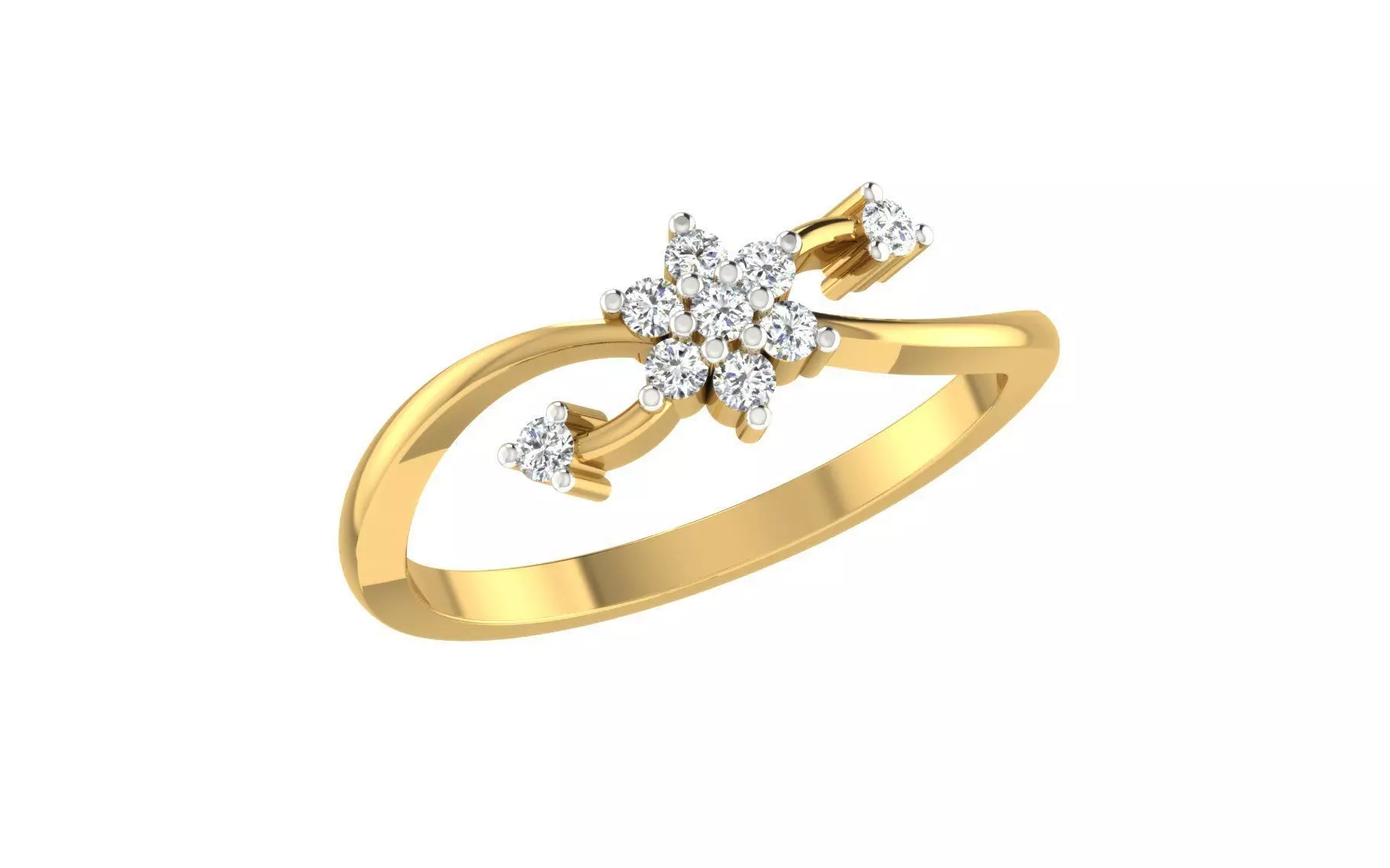 Minimalist Thin Light wt women ring 3dm stl render details 3D print model_0