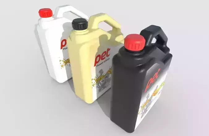 Motor Oil Bottle Model-2C Low-poly 3D model
