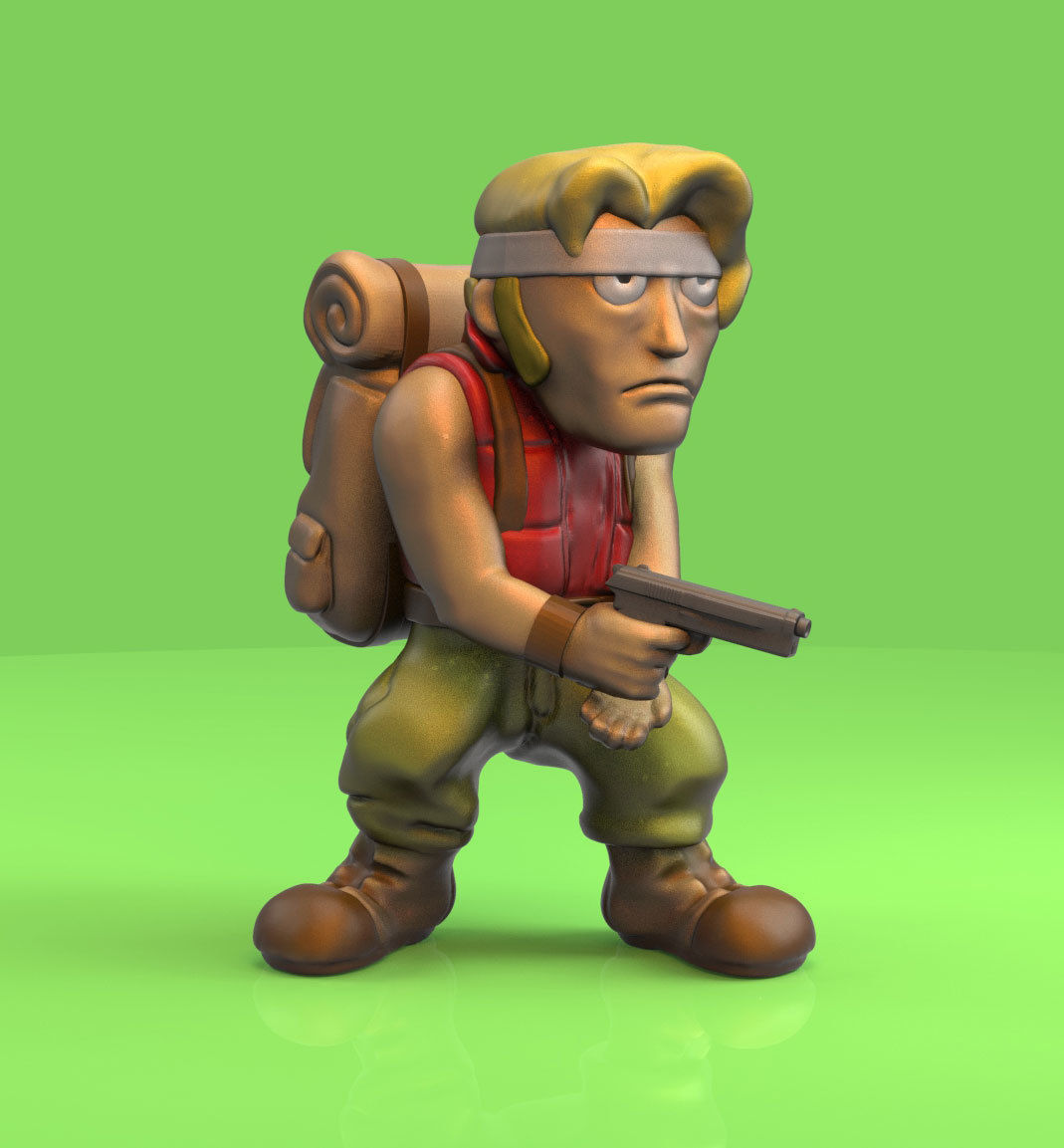 Marco Rossi - Metal Slug 3D print model_2