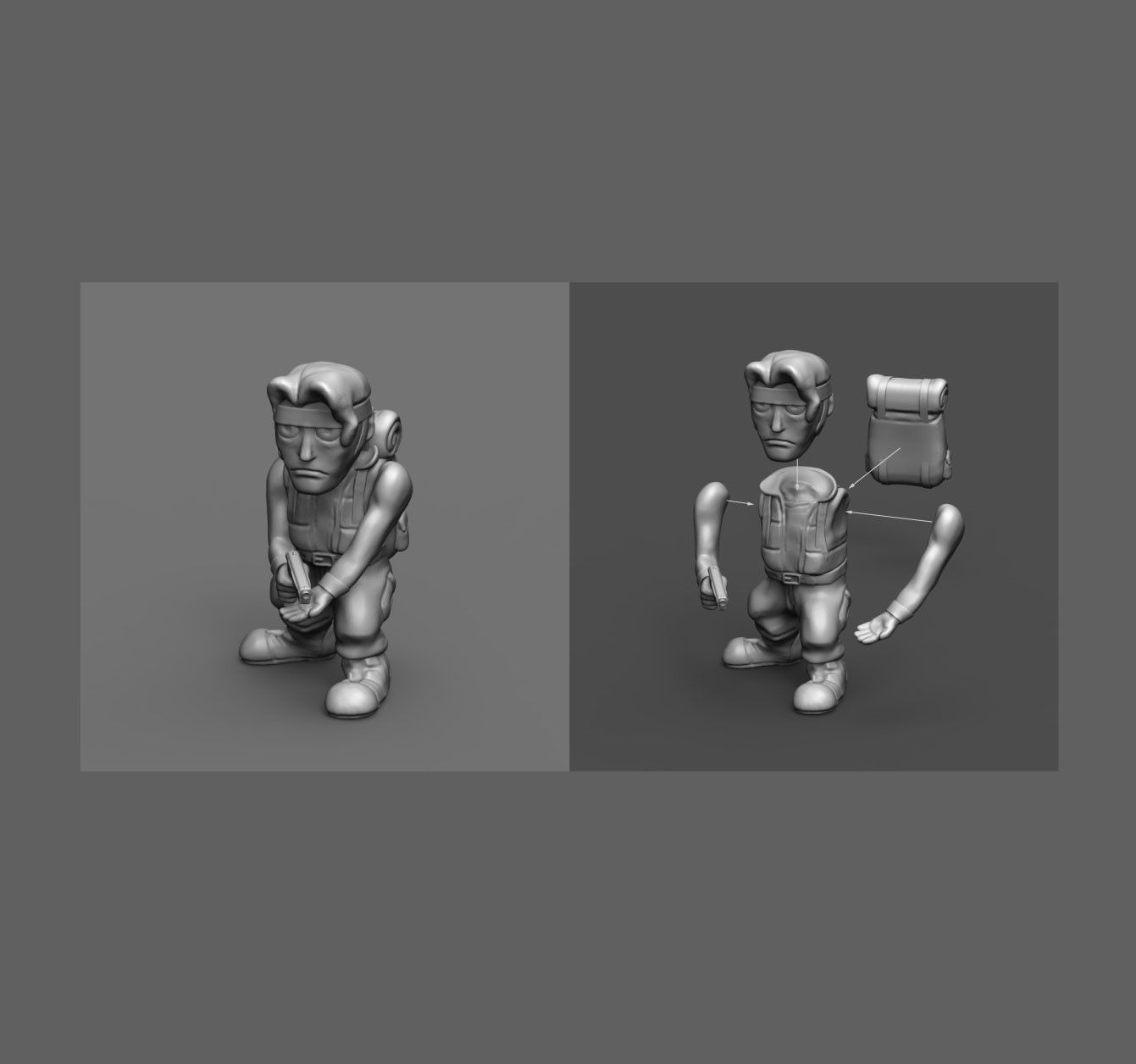 Marco Rossi - Metal Slug 3D print model_7