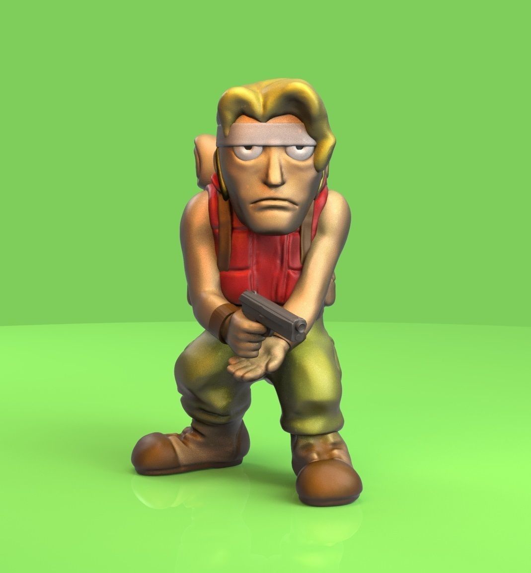 Marco Rossi - Metal Slug 3D print model_1