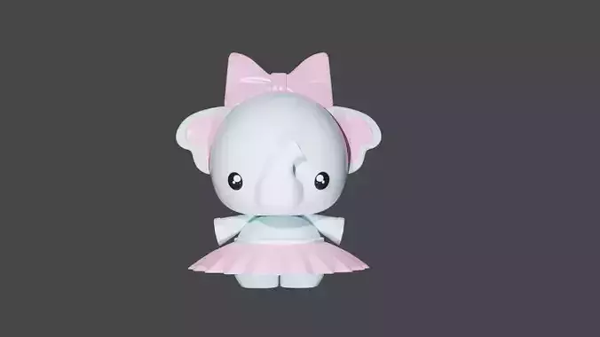 The elephant in dress