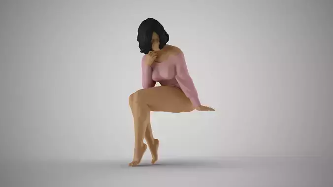 Girl Plunge into Memories