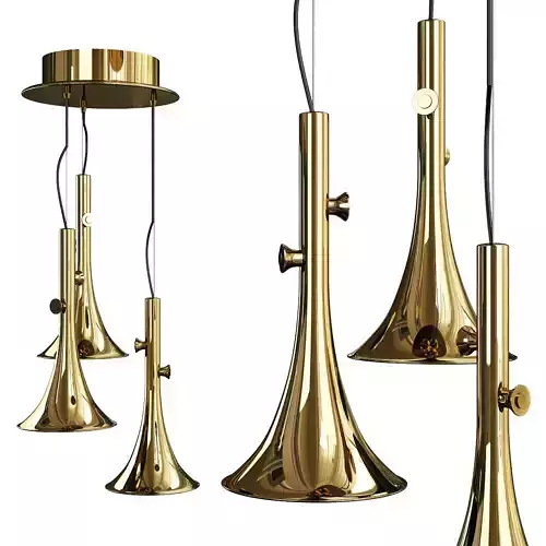 BAFFO MULTI LIGHT PENDANT Low-poly 3D model