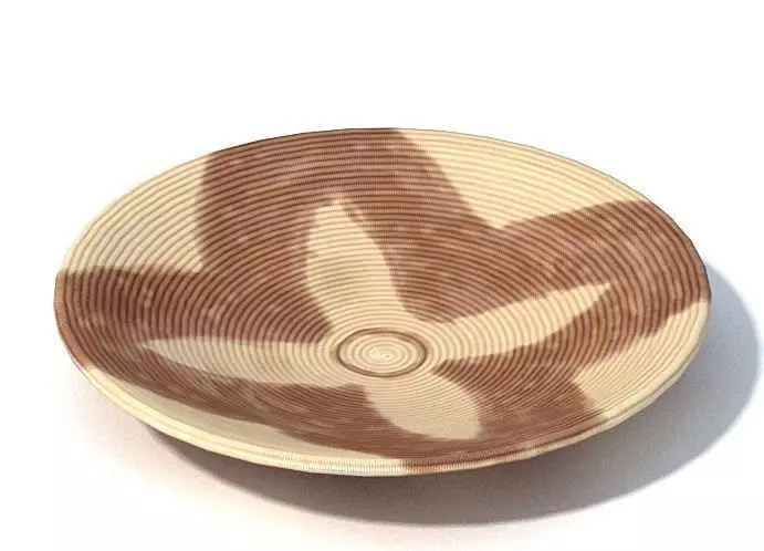 African Curio Plate 3D model_0