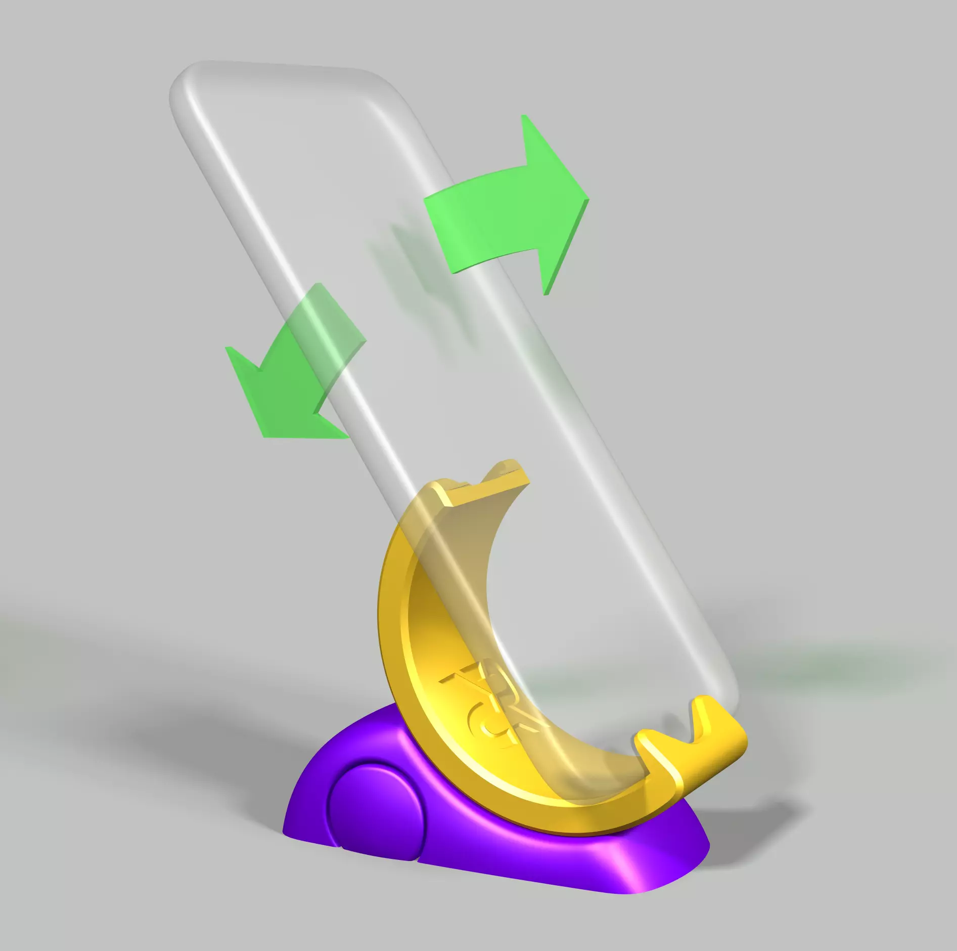 Adjustable phone stand 3D print model_0