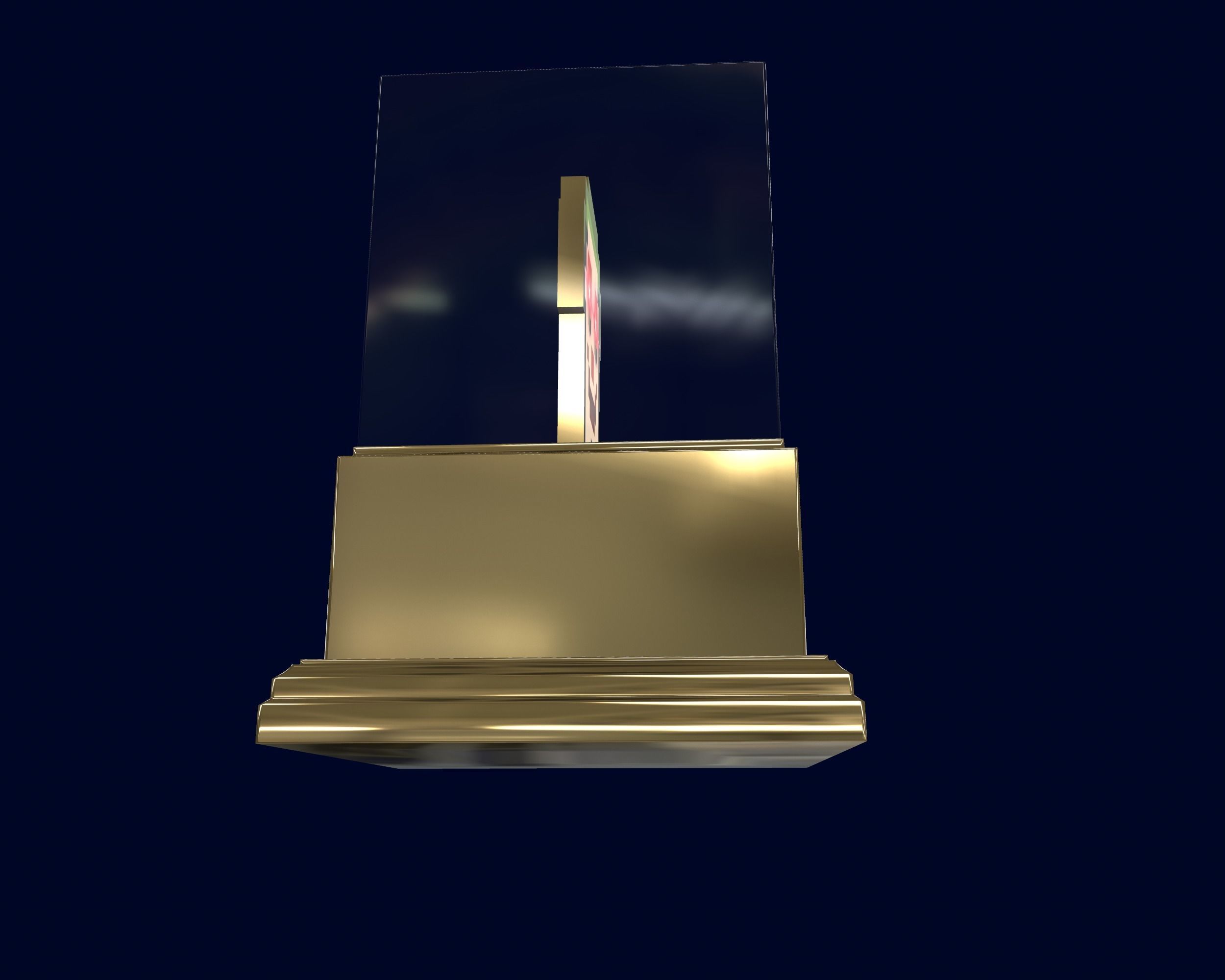 Gold Punk Low-poly 3D model_14