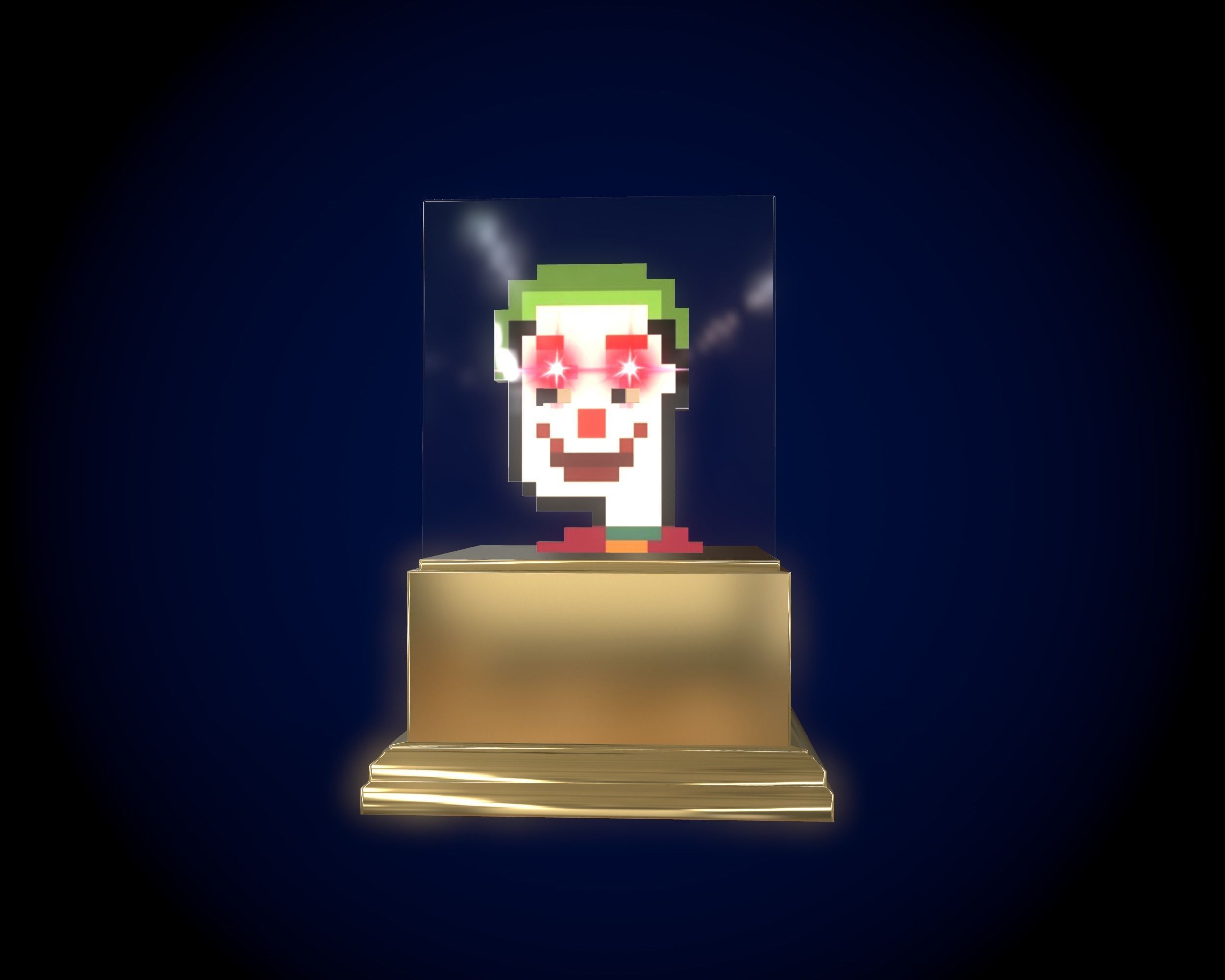 Gold Punk Low-poly 3D model_8