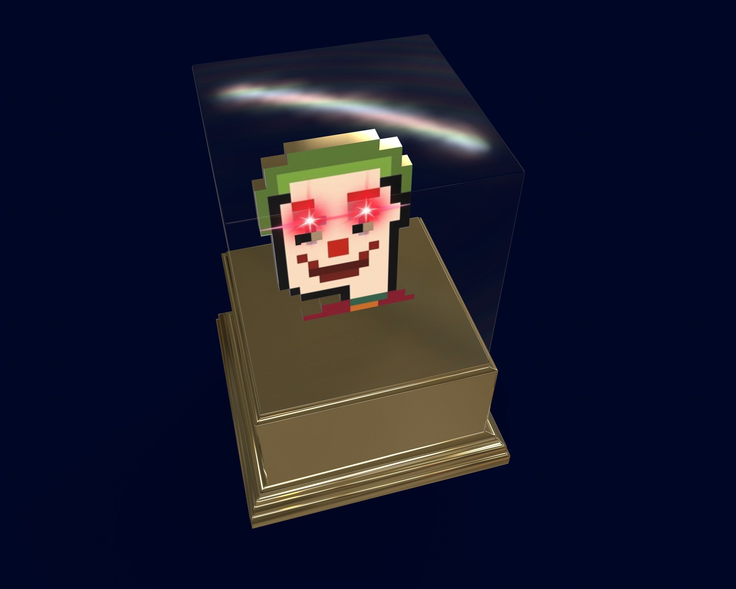 Gold Punk Low-poly 3D model_13