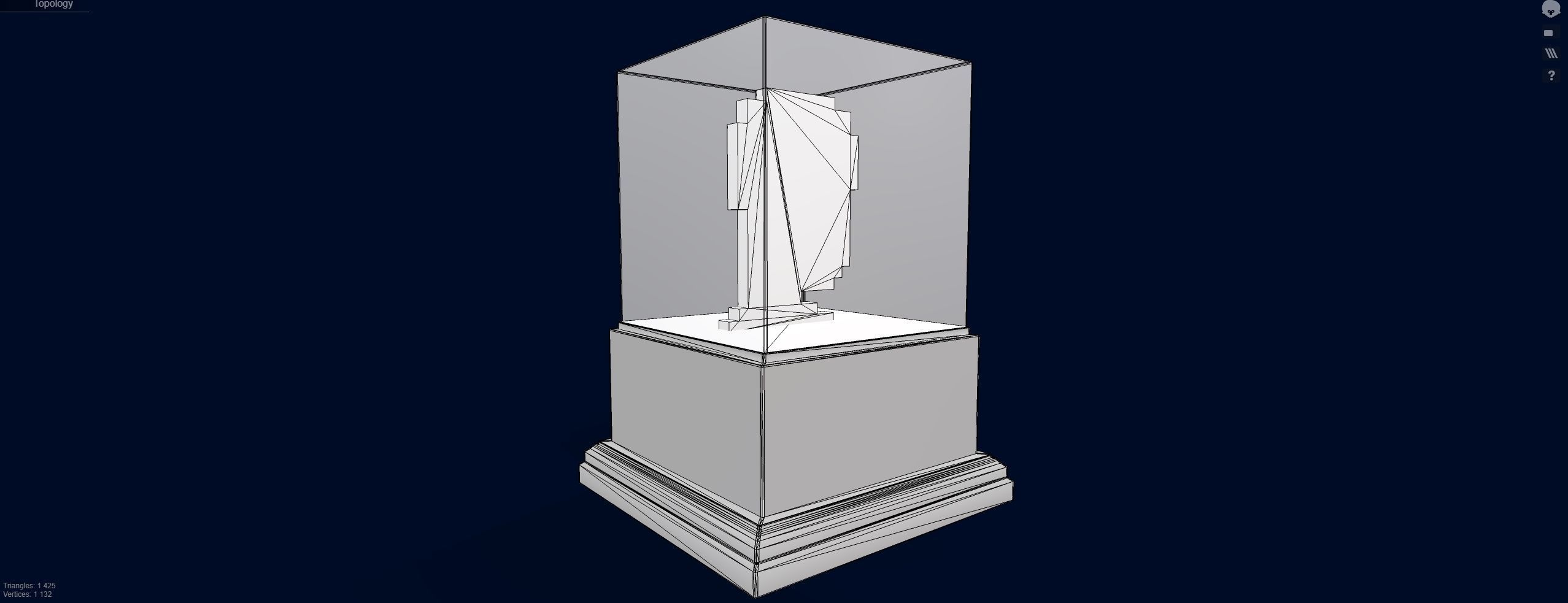 Gold Punk Low-poly 3D model_17