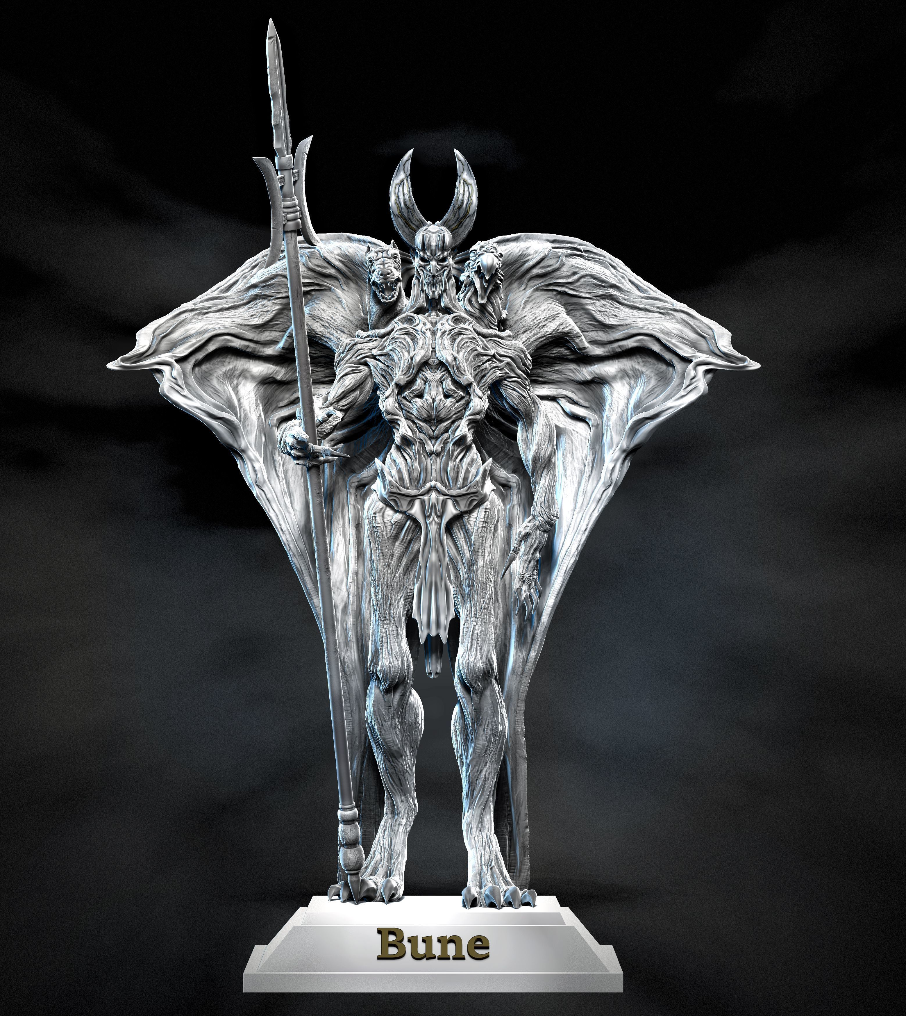 Bune demon 3D print model_3