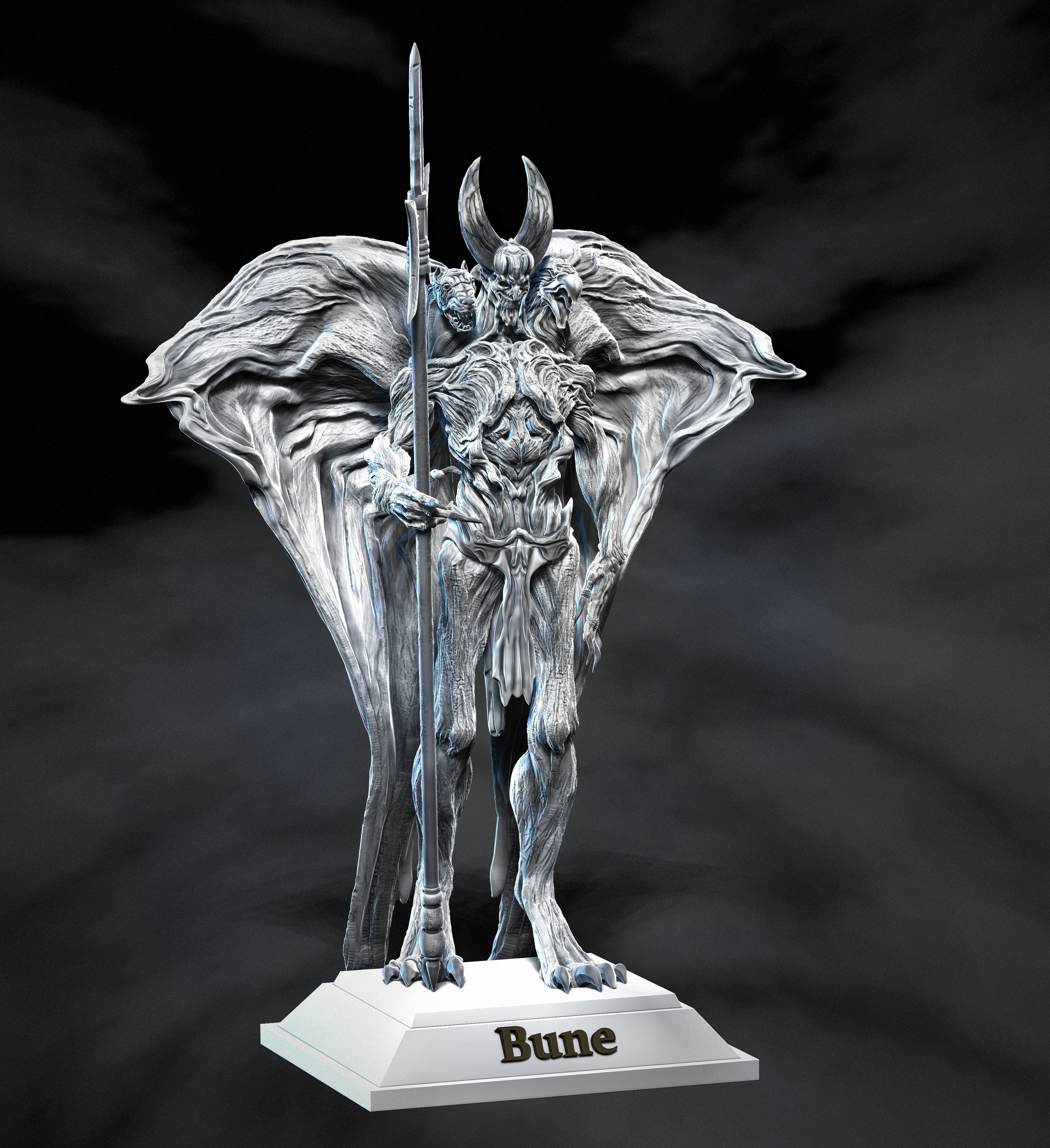 Bune demon 3D print model_6
