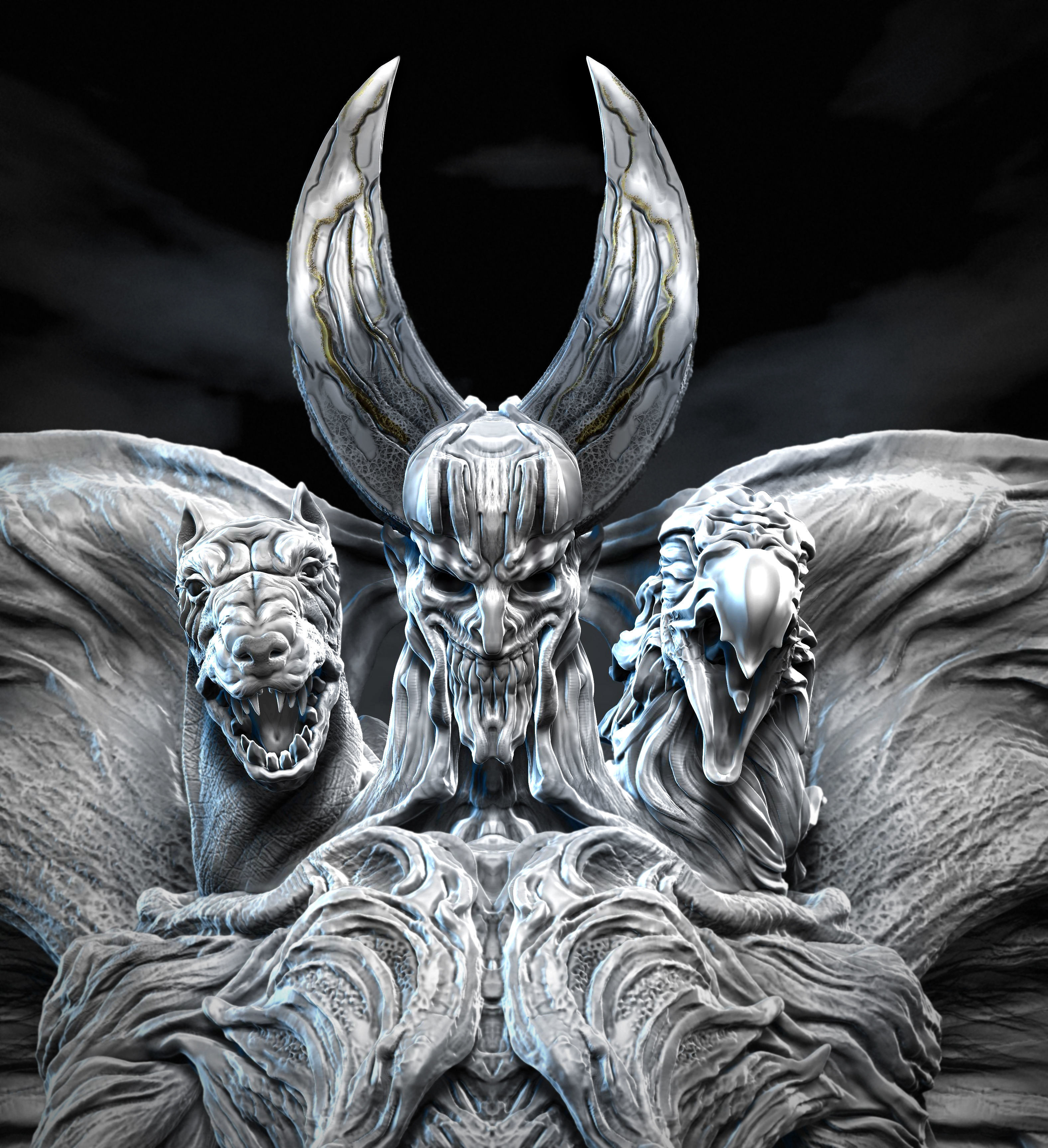 Bune demon 3D print model_2