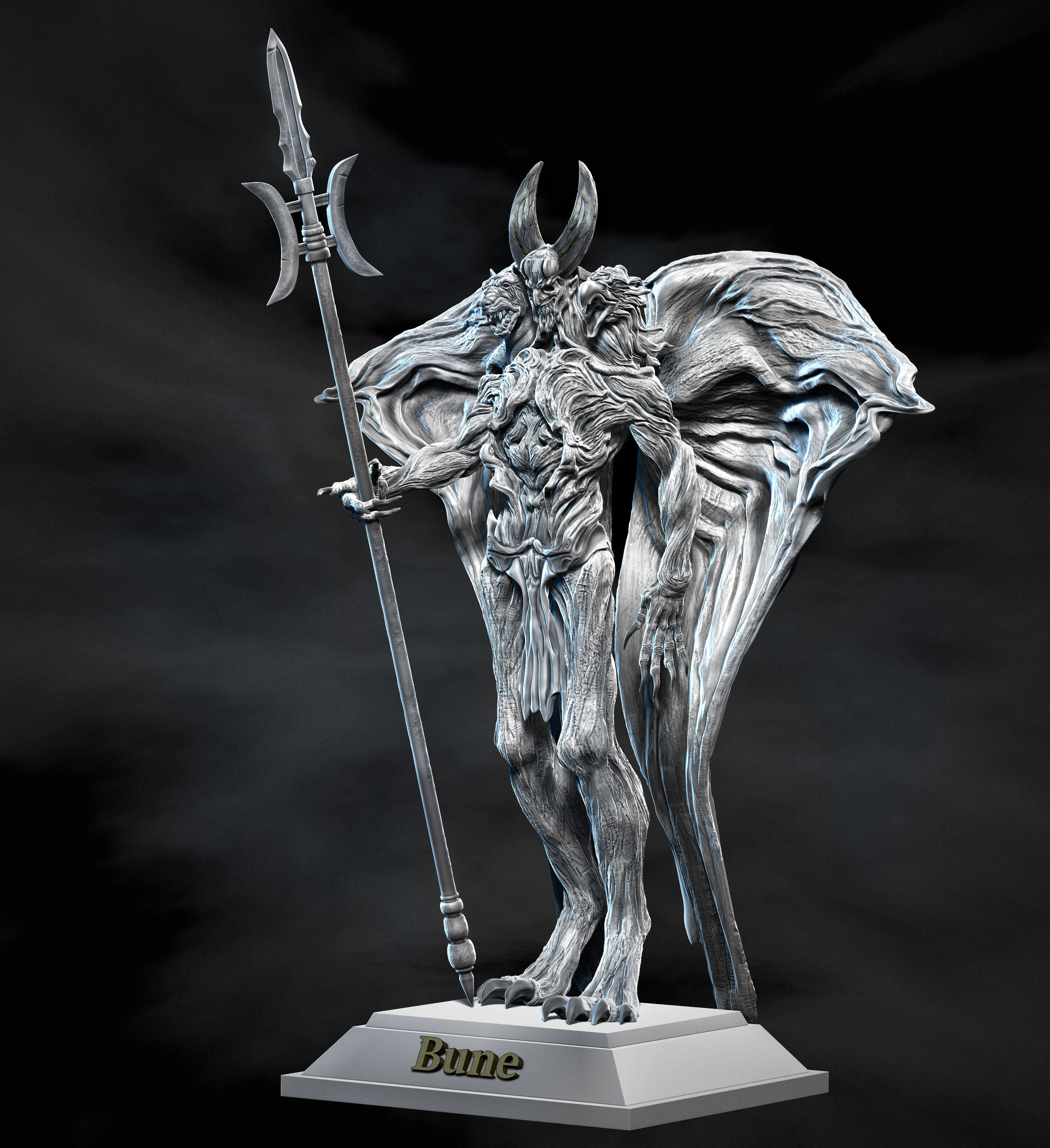 Bune demon 3D print model_4