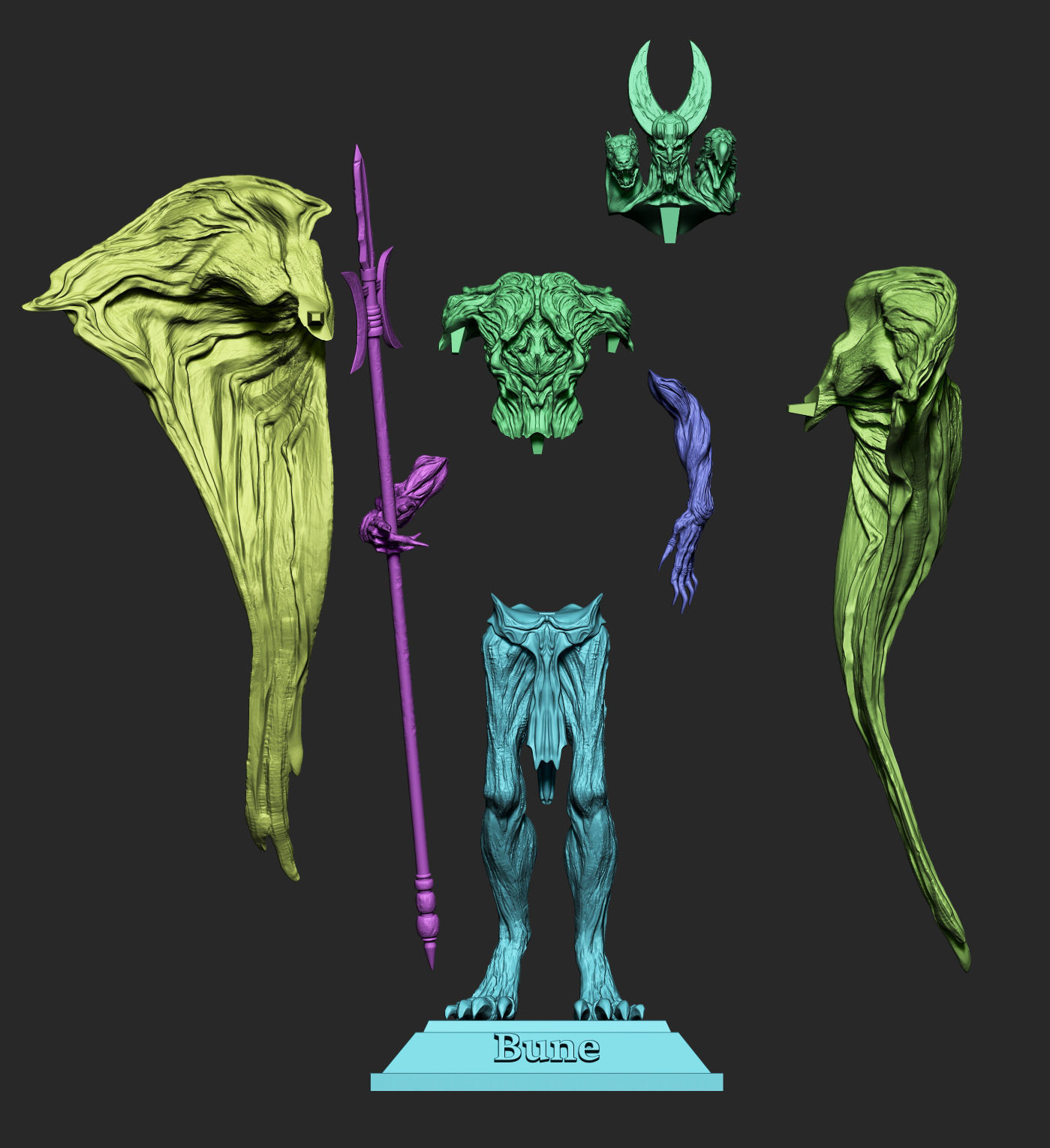 Bune demon 3D print model_9