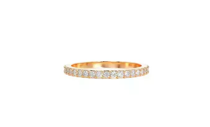 1 row diamond eternity ring with stones