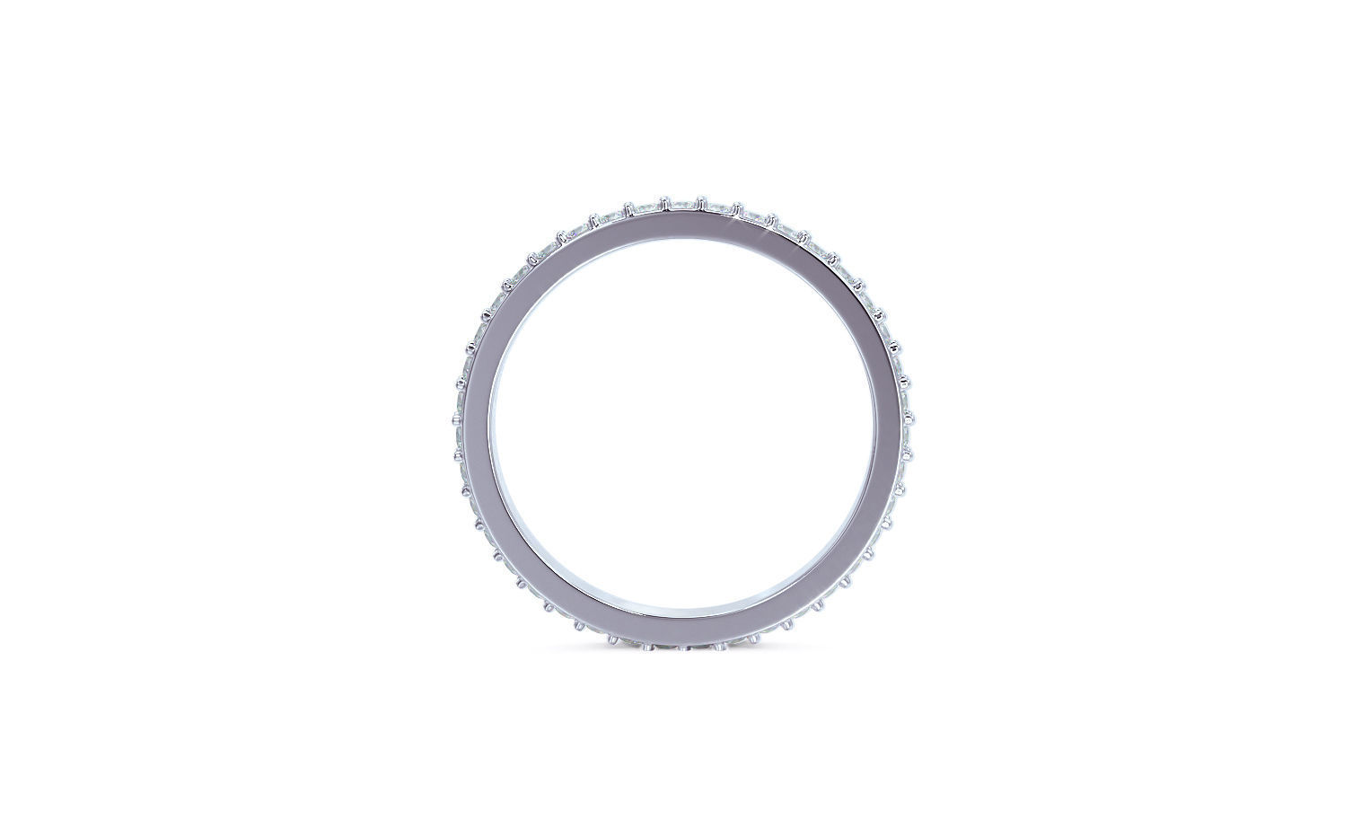 1 row diamond eternity ring with stones 3D print model_8