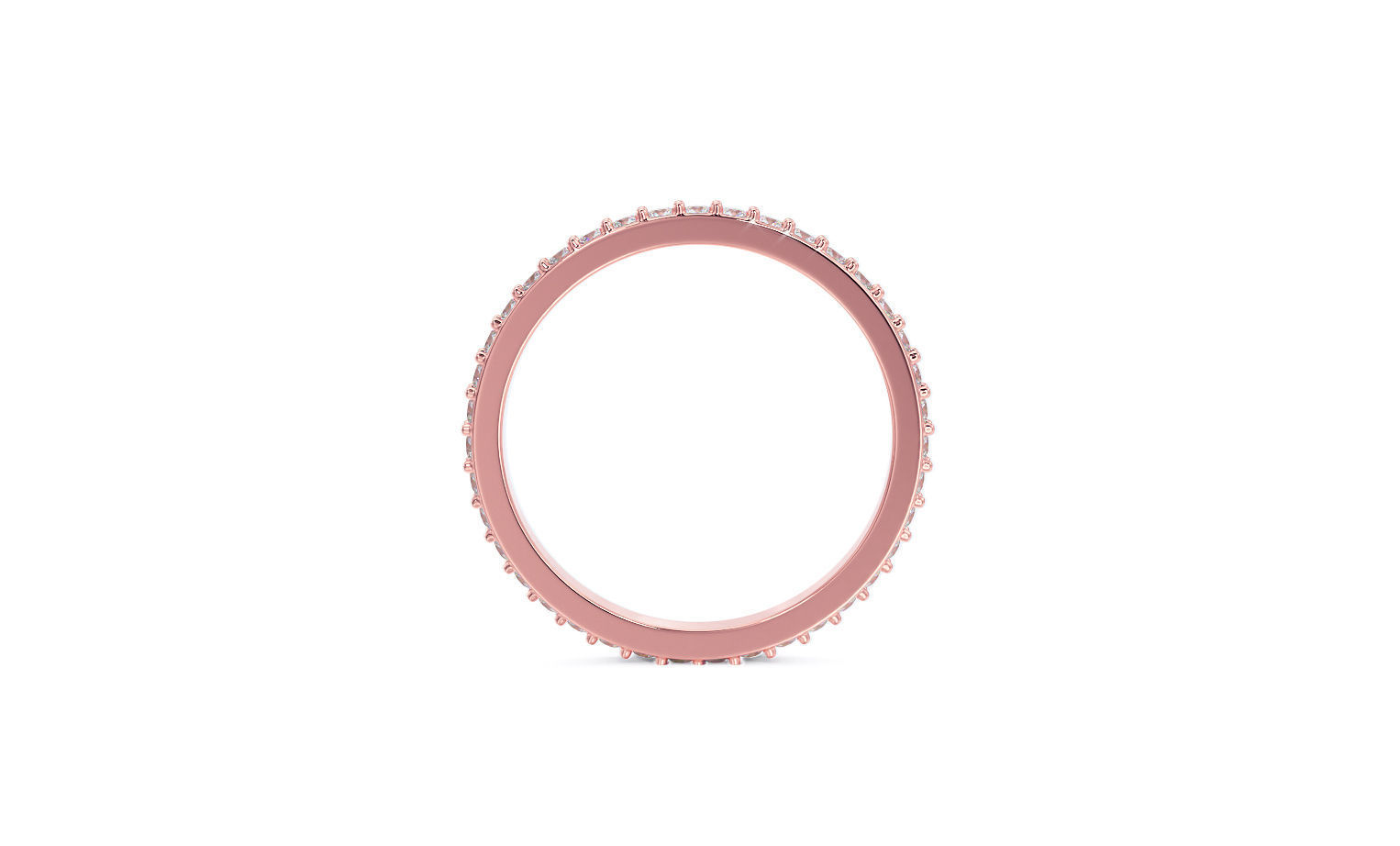 1 row diamond eternity ring with stones 3D print model_13