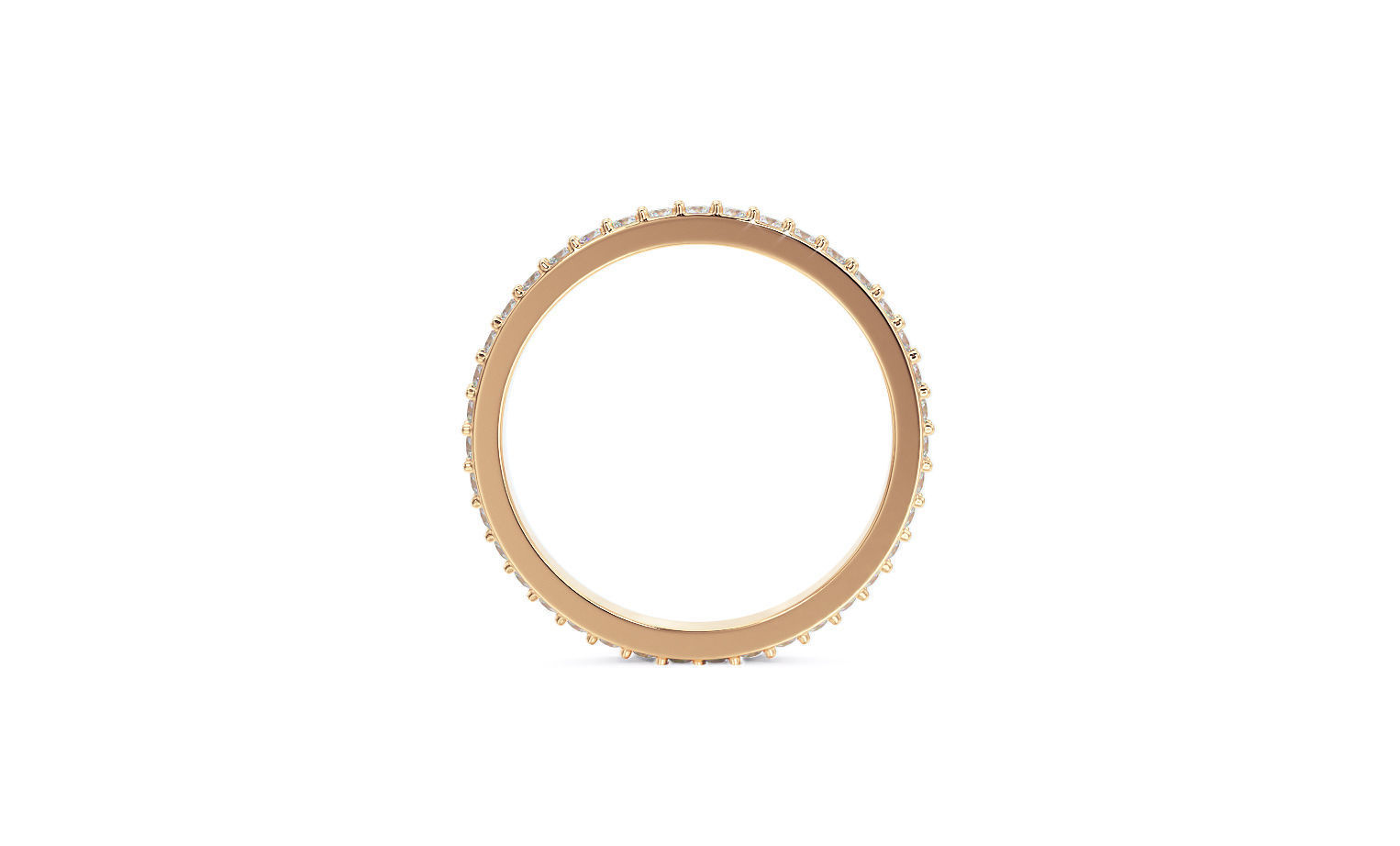 1 row diamond eternity ring with stones 3D print model_4