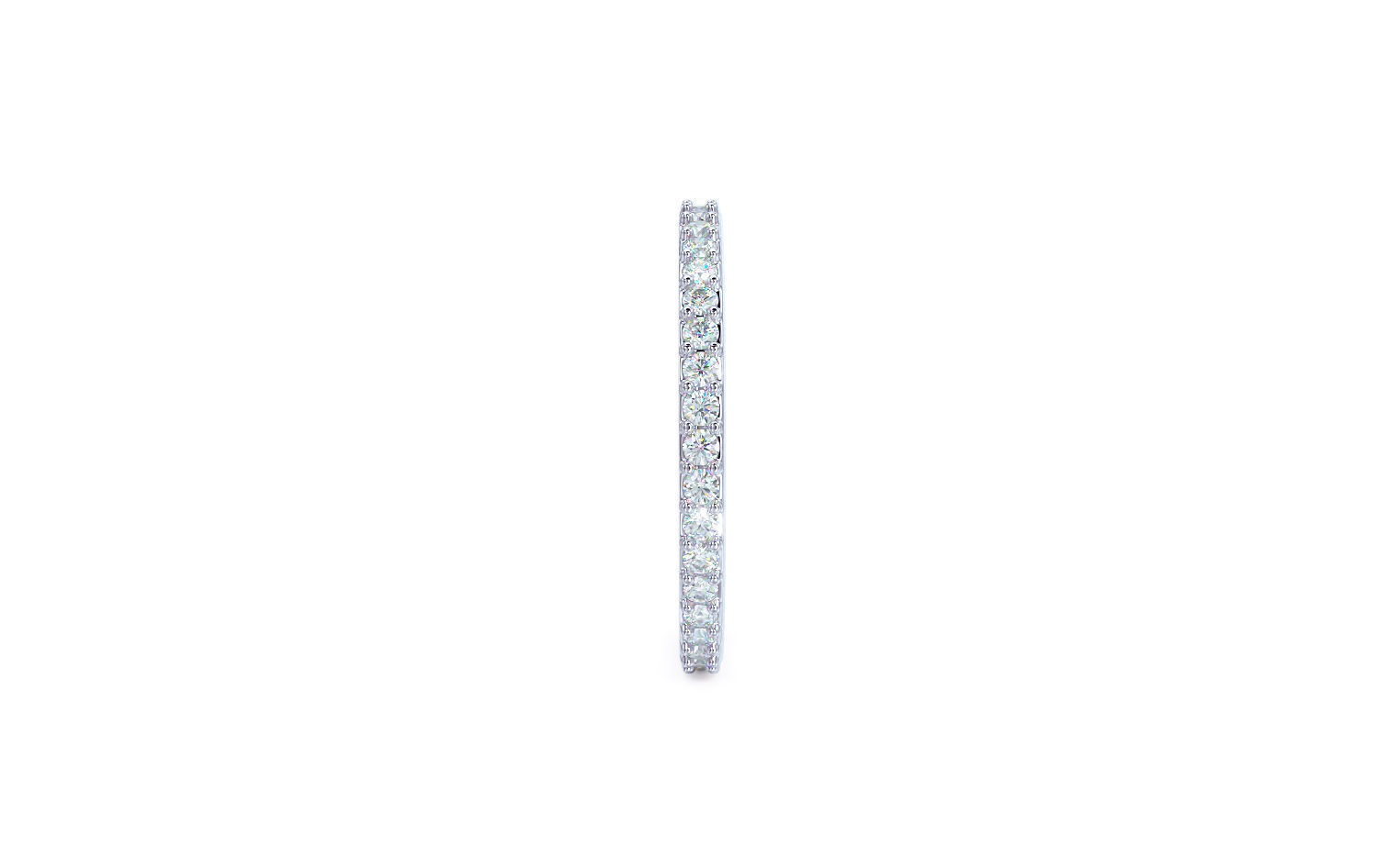1 row diamond eternity ring with stones 3D print model_9