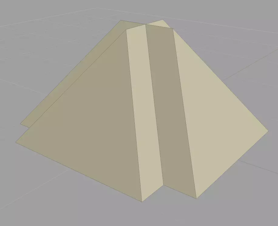 Extruded pyramid 2 Free low-poly 3D model