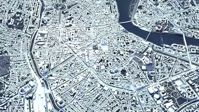 Cityscape Toulouse South-Pyrenees Spain