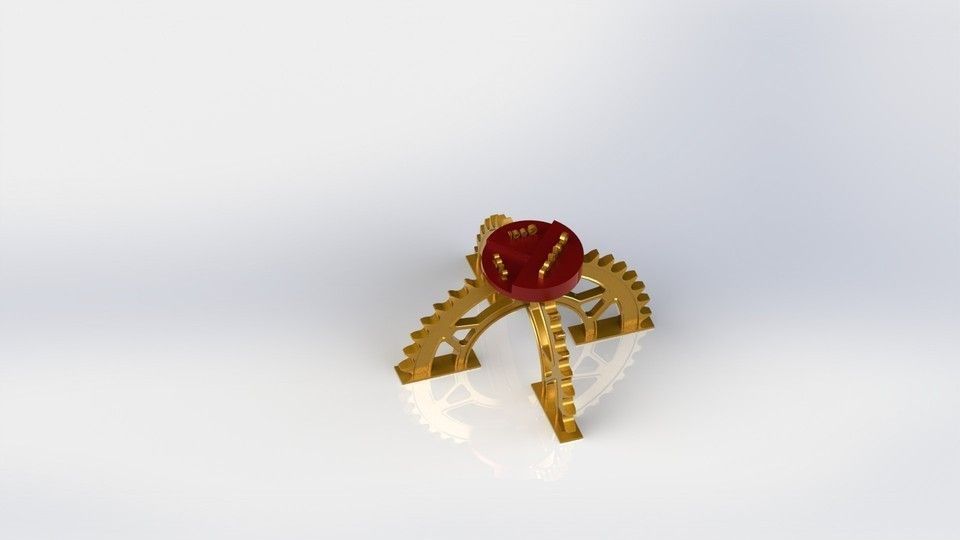 The Golden Gear Trophy 2012 Free 3D model_2