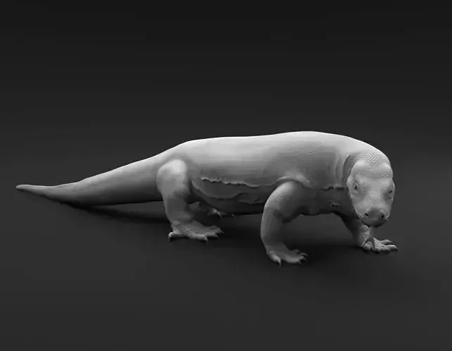 Komodo dragon intended for 3D printing 3D print model