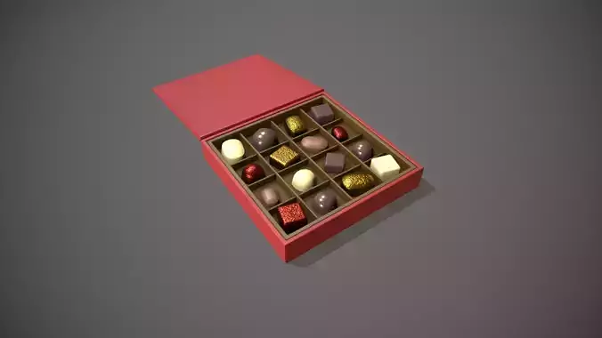 Christmas Red Box of Chocolates