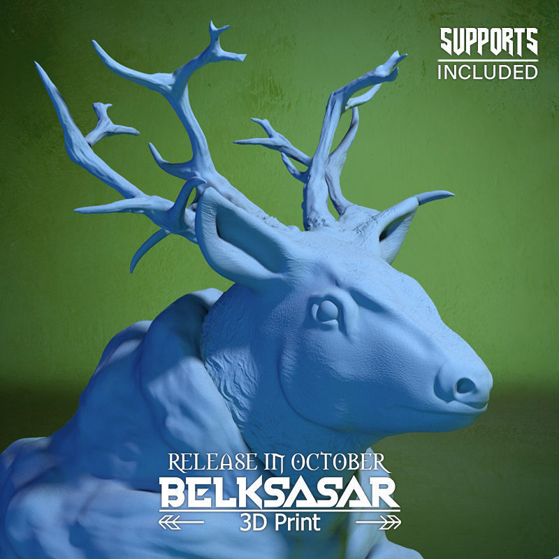 Summoner of the Deer Spirit 3D print model_10